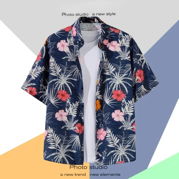 Men's Hawaiian Cartoon Print Shirt - Image 17