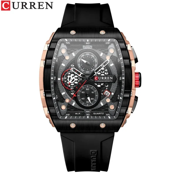CURREN Sports Rectangular Quartz Watch – Bold, Modern & Unstoppable - Image 16