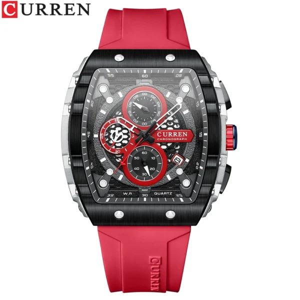 CURREN Sports Rectangular Quartz Watch – Bold, Modern & Unstoppable - Image 13