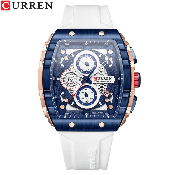 CURREN Sports Rectangular Quartz Watch – Bold, Modern & Unstoppable - Image 11