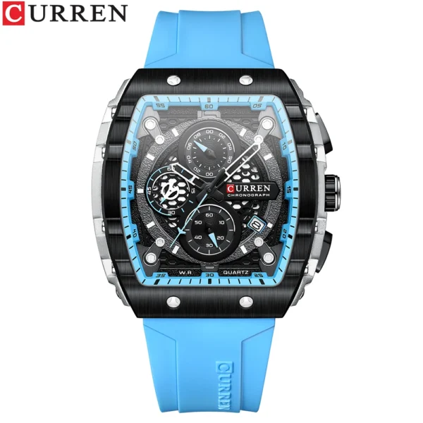 CURREN Sports Rectangular Quartz Watch – Bold, Modern & Unstoppable - Image 18