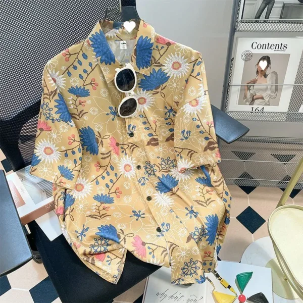 Men's Hawaiian Cartoon Print Shirt - Image 12