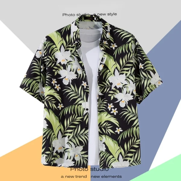 Men's Hawaiian Cartoon Print Shirt - Image 25