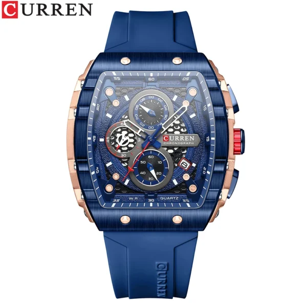 CURREN Sports Rectangular Quartz Watch – Bold, Modern & Unstoppable - Image 10