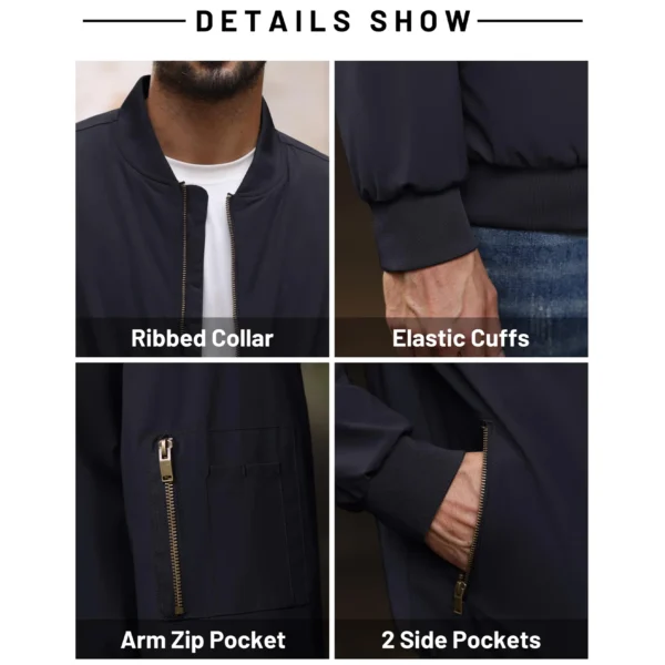 NobleStyle™ Men's Classic Aviator Bomber Jacket – Warm & Windproof Winter Edition - Image 2