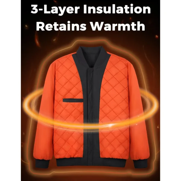 NobleStyle™ Men's Classic Aviator Bomber Jacket – Warm & Windproof Winter Edition - Image 3