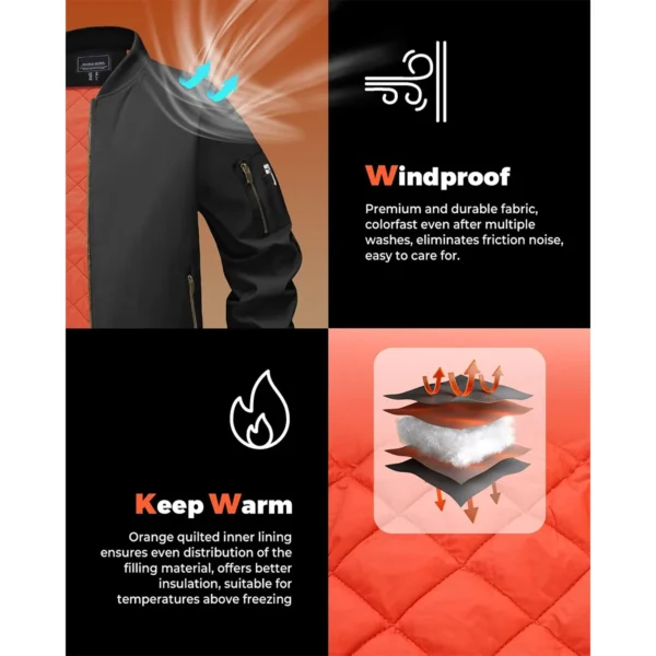 NobleStyle™ Men's Classic Aviator Bomber Jacket – Warm & Windproof Winter Edition - Image 4